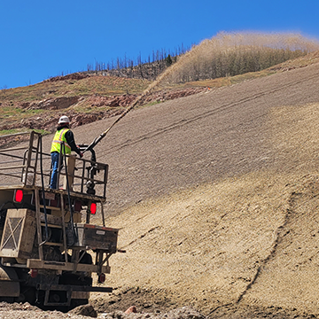 Cascade Geos' Hydraulically Applied Erosion Control & Sustainable Vegetation Solutions